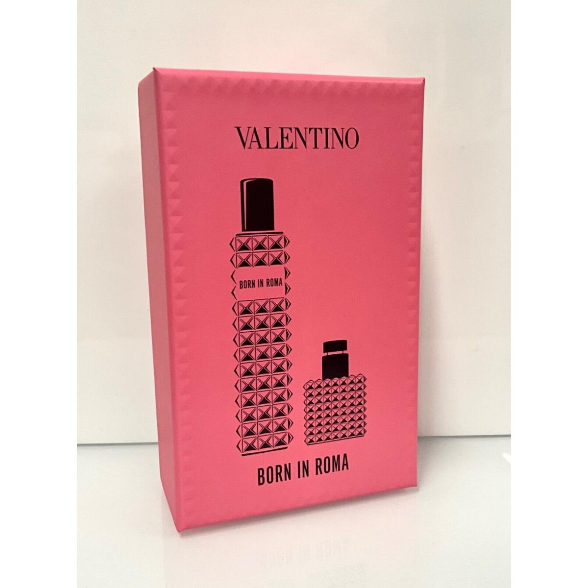 Valentino Donna Born in Roma Eau de Parfum 0.5oz Spray 0.2oz Travel Gift Set