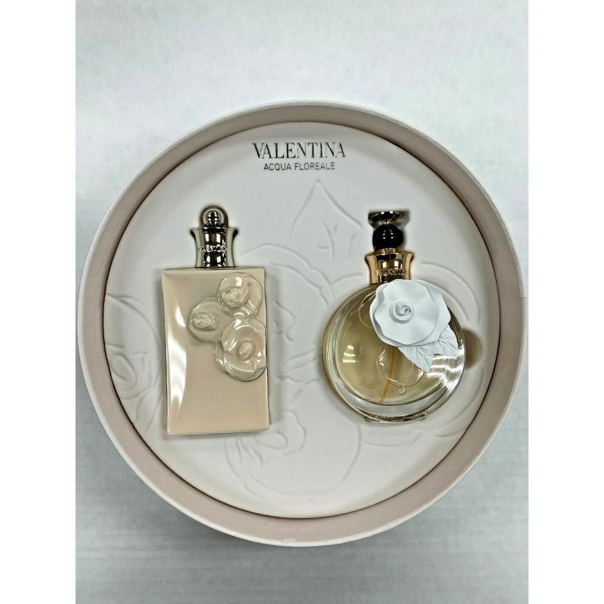 Valentina Acqua Floreale by Valentino Gift Set Edt Spray 1.7 OZ 3.4 OZ Body L