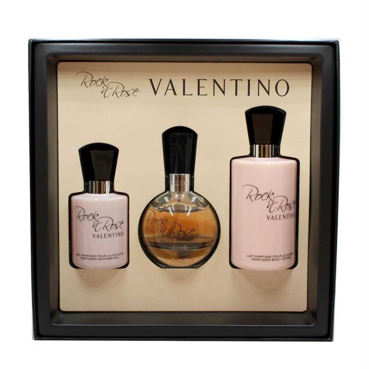 Valentino Rock N Rose 3 Piece Gift Set Eau DE Parfum Natural Spray 50ML