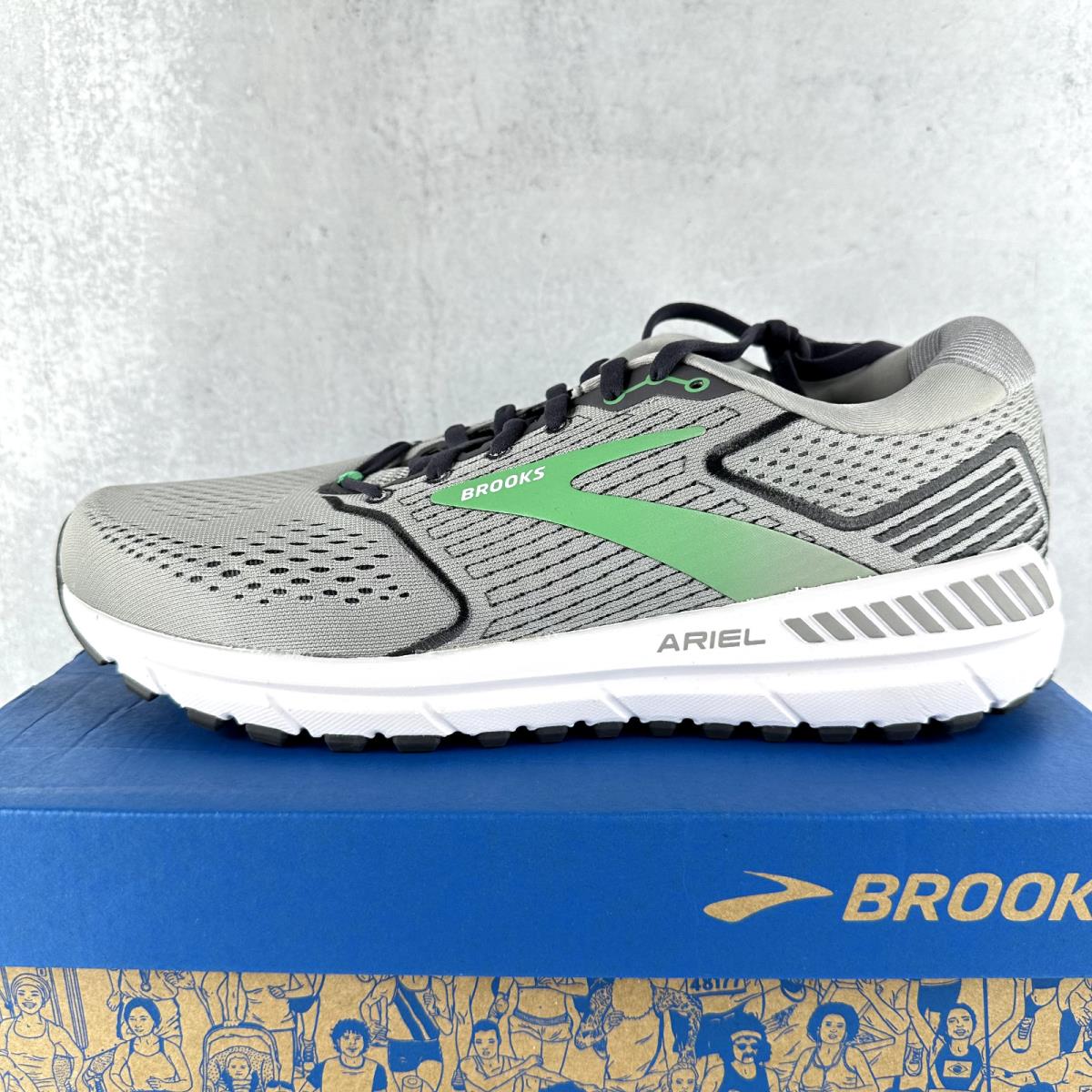 Brooks Ariel 20 Women`s 11 Wide Running Shoes Gray Sneakers Athletic - Gray