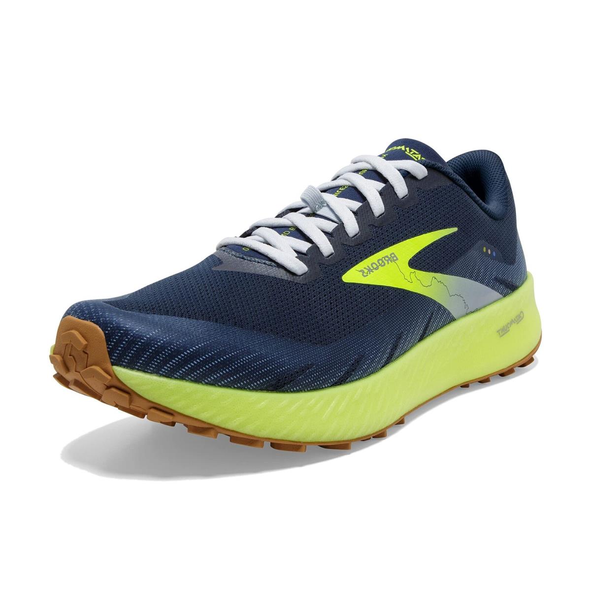 Brooks Catamount Men`s Trail Running Shoe - Titan/peacoat/nightlife - 13