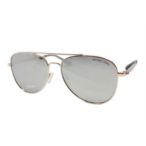 Michael Kors San Diego MK1045-11086G Rose Gold / Silver Mirror Sunglasses