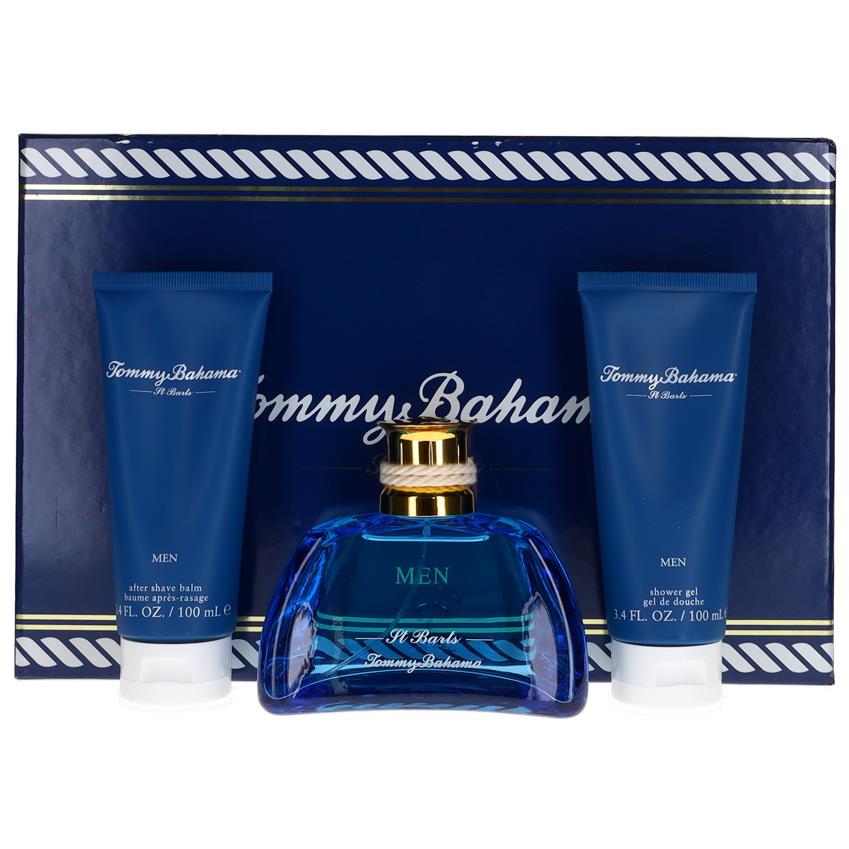 St.barts By Tommy Bahama For Men Set: Edc+asb+sg 3.4+3.4+3.4 oz