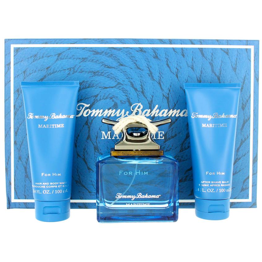 Maritime by Tommy Bahama For Men Set: Edc + After Shave Balm + Shower Gel