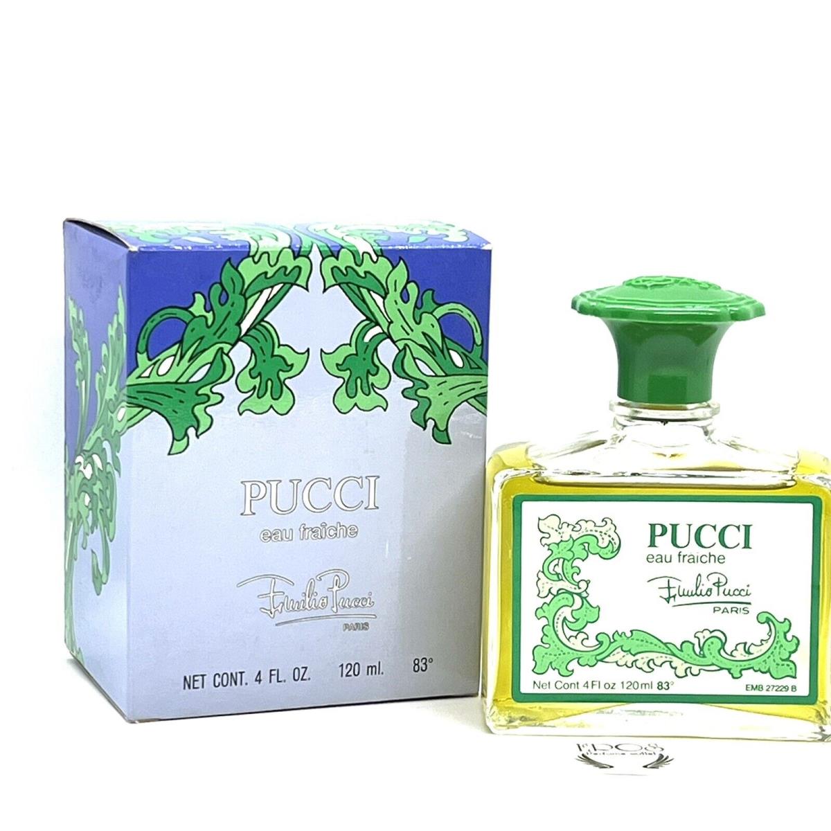 Pucci Eau Fraiche Emilio Pucci France 120ML Splash Hard TO Find