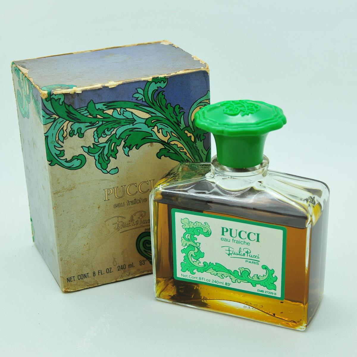 Emilio Pucci Eau Fraiche 8 oz Eau de Toilette Splash Vintage Edt