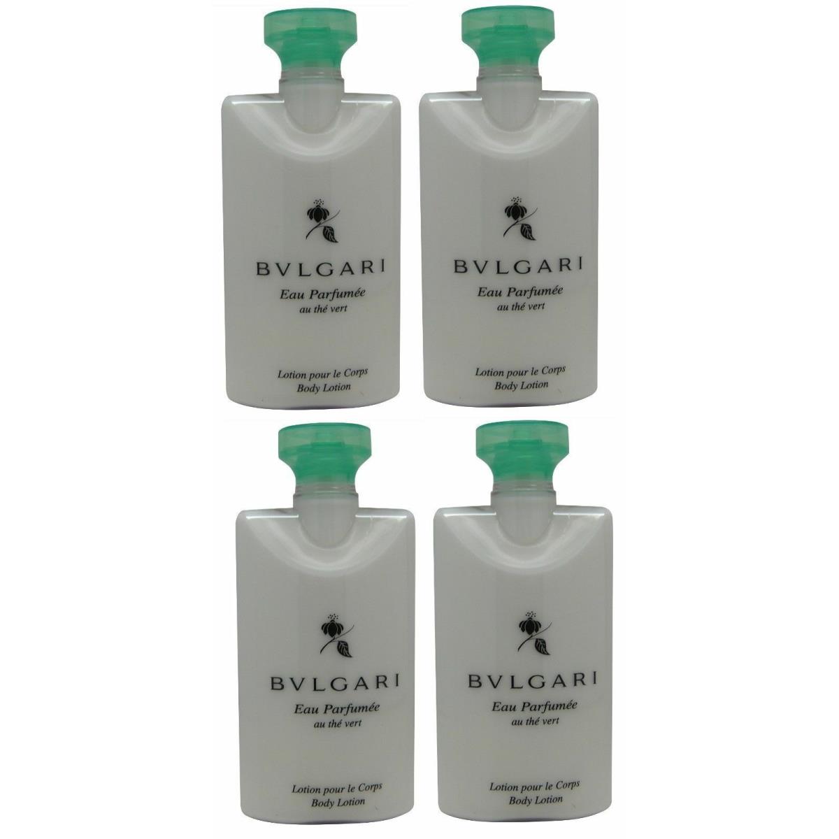 Bvlgari au The Vert Green Tea Body Lotion Lot of 4 Each 2.5oz Total of 10oz