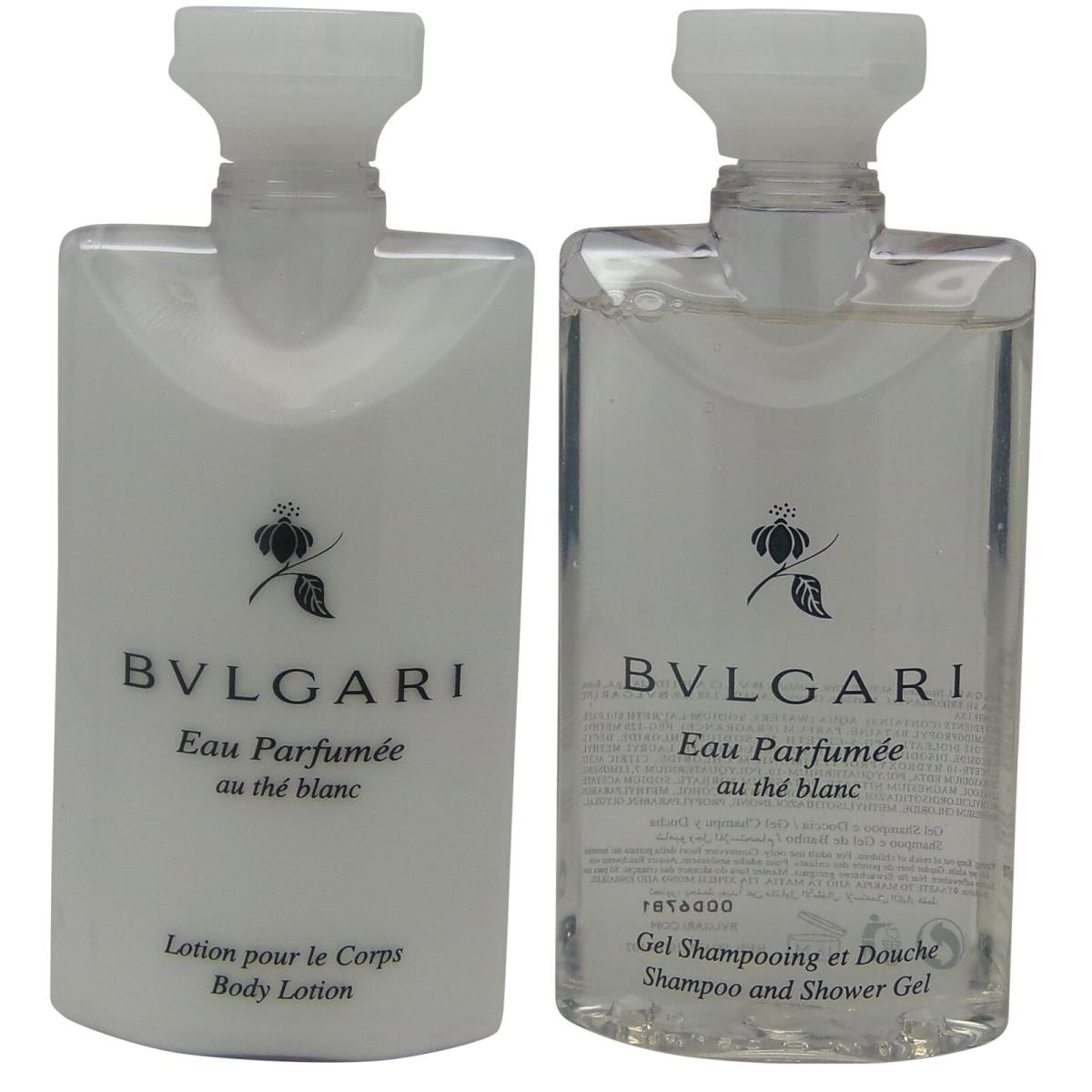 Bvlgari White Tea au The Blanc 2 Lotions and 2 Shower Gels