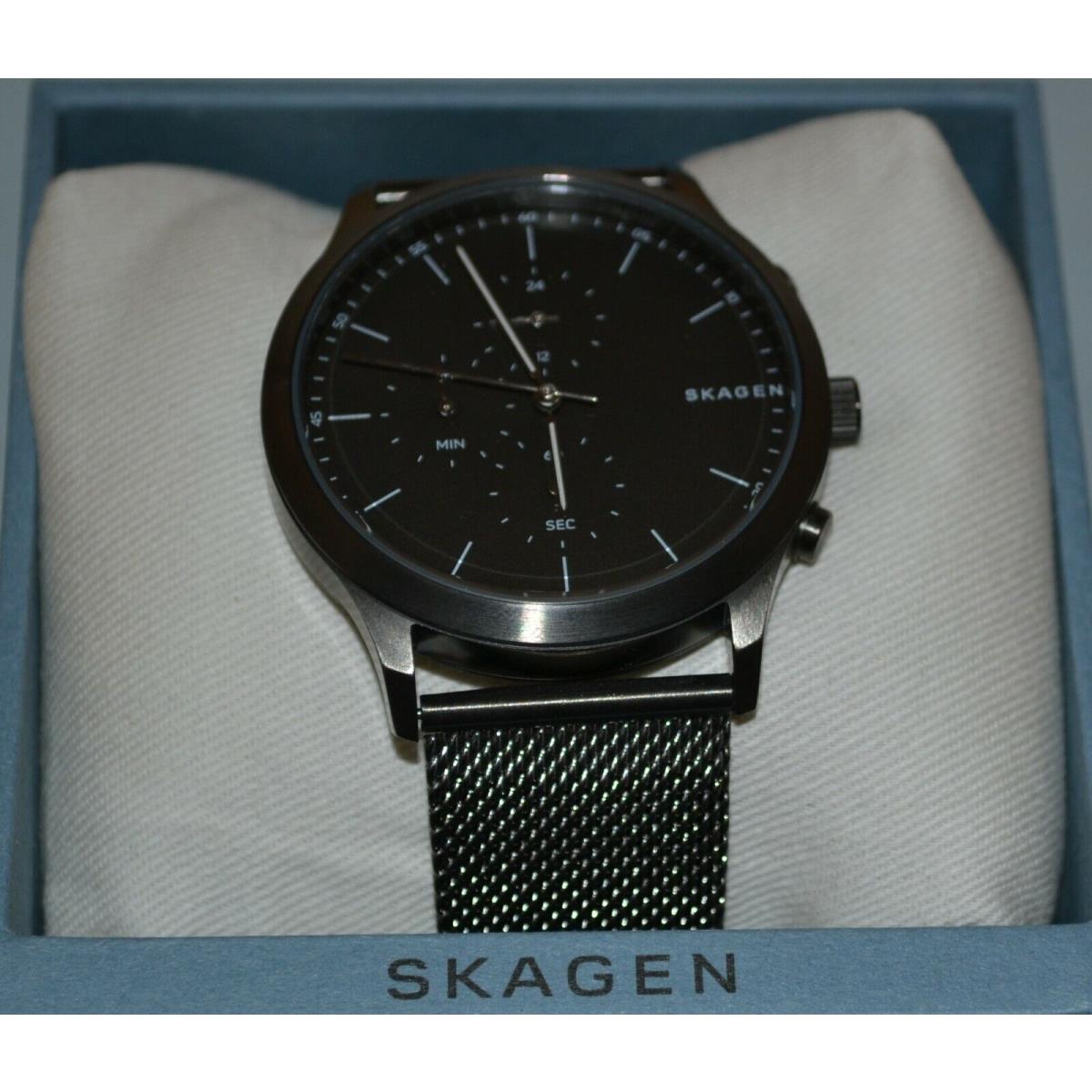 Skagen SKW6476 Men`s Jorn Minimalistic Stainless Steel Gunmetal Mesh Watch