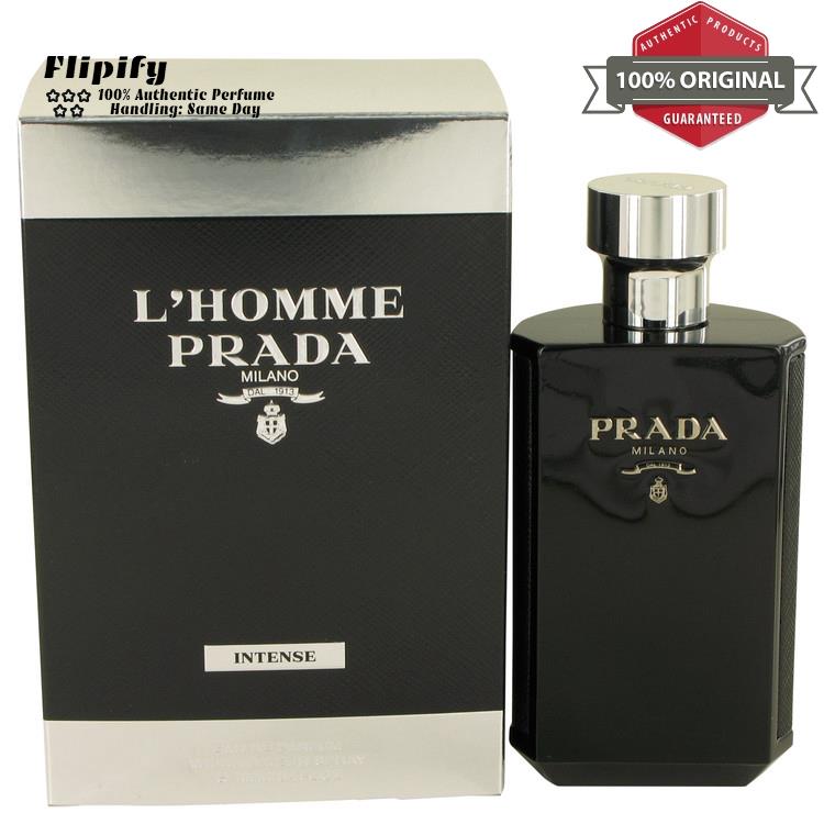 Prada L`homme Intense Cologne 3.4 oz Edp Spray For Men by Prada