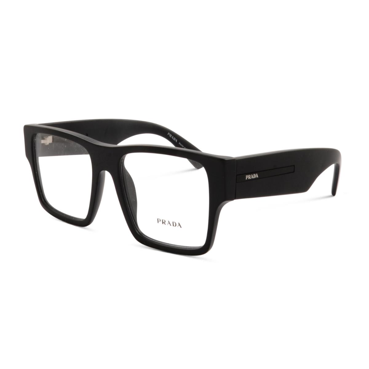 Prada Reading Glasses Vpr A08 12P-1O1 52-18 140 Matte Black Frames Readers - Frame: Matte Black, Lens: Clear