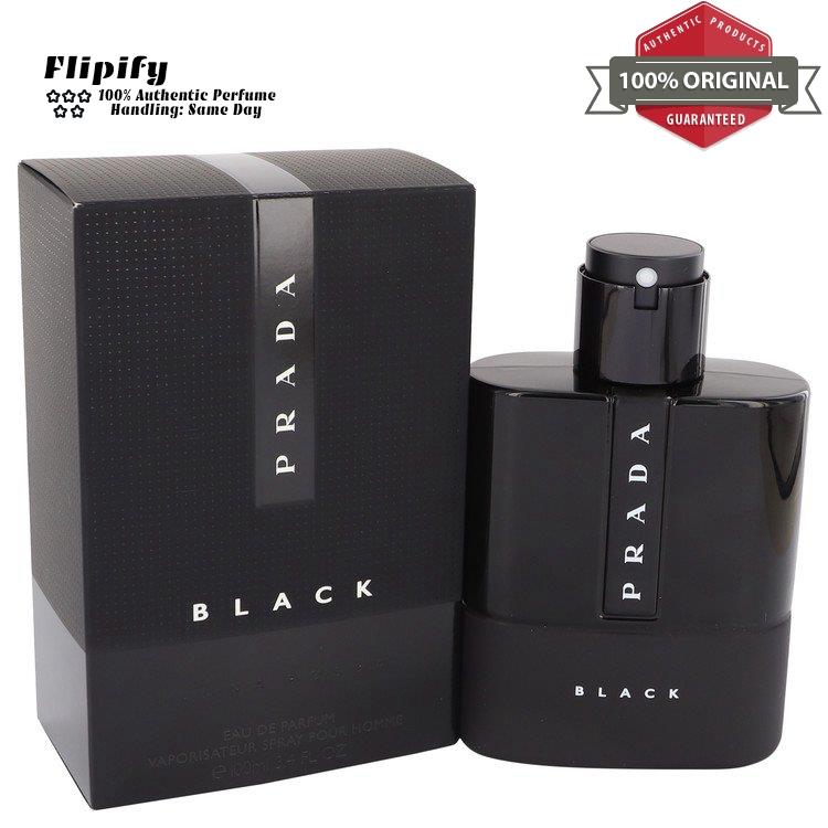 Prada Luna Rossa Black Cologne 3.4 oz Edp Spray For Men by Prada