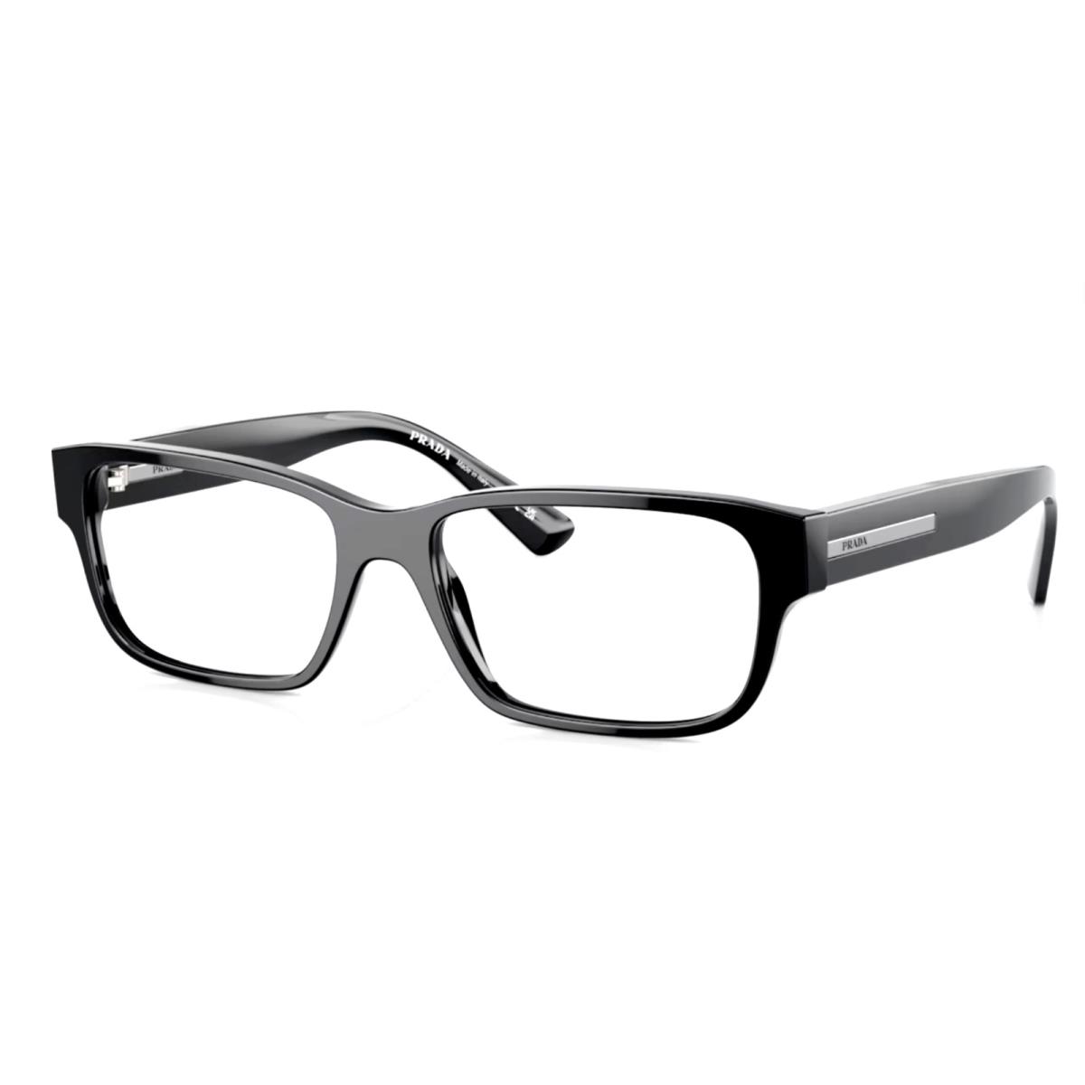 Prada Wide Reading Glasses Vpr 18Z 1AB-1O1 56-17 140 Black Frames Readers - Frame: Black, Lens: Clear