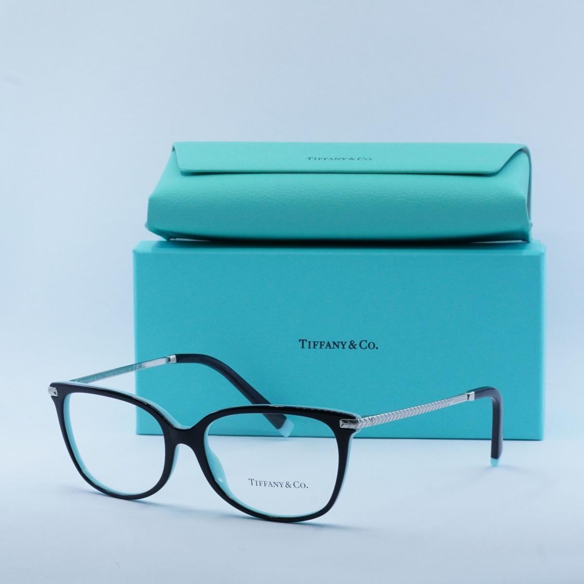 Tiffany Co. TF2221 8055 Black on Tiffany Blue 54mm Eyeglasses