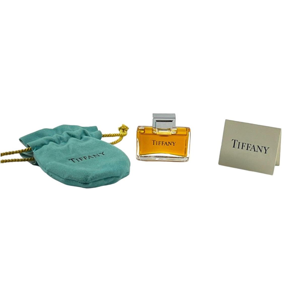 Tiffany Eau De Parfum 1/8 Fl Oz Full with Drawstring Fabric Pouch Enclosure Card