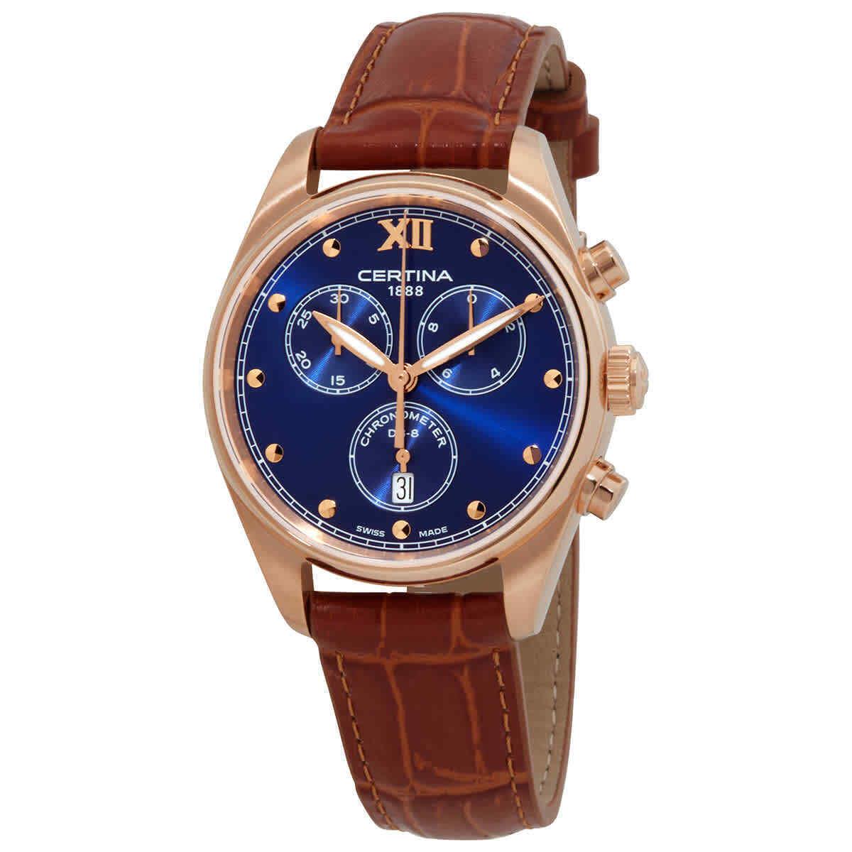 Certina DS-8 Chronograph Quartz Blue Dial Ladies Watch C033.234.36.048.01