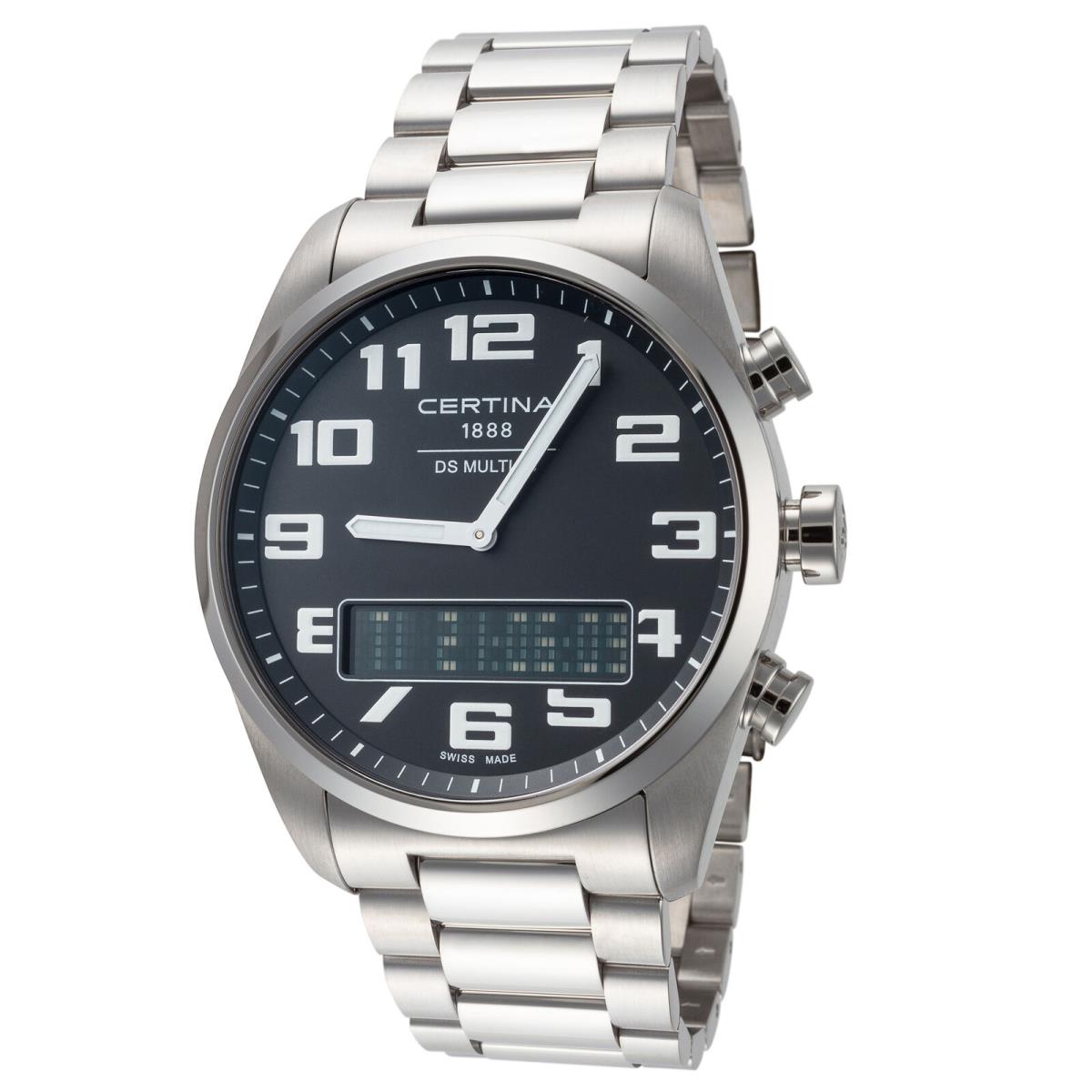Certina Men`s DS Multi-8 42mm Quartz Titanium Watch C0204191105201