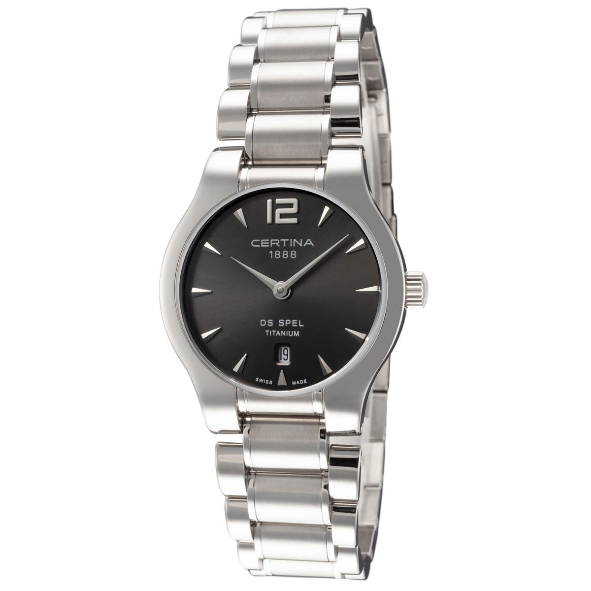 Certina Women`s DS Spel 30mm Quartz Titanium Watch C0122094408700