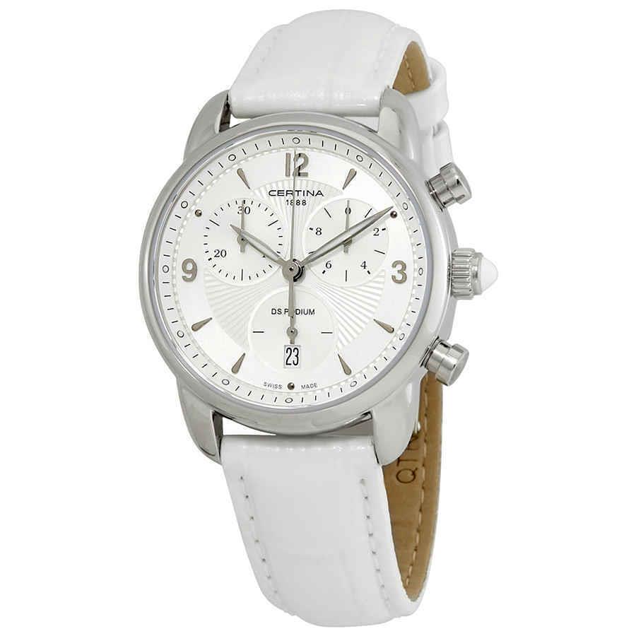 Certina DS Podium Chronograph Silver Dial Ladies Watch C025.217.16.017.00