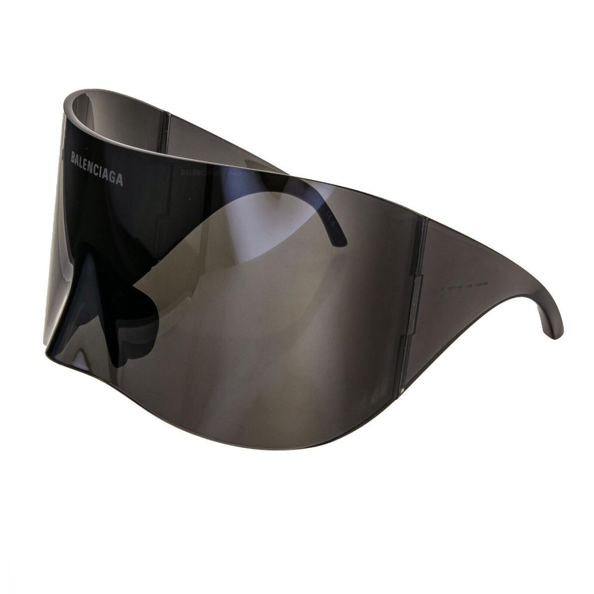 Balenciaga 0288 Runway Black Mask Oversized Square Unisex Sunglasses BB0288S 001