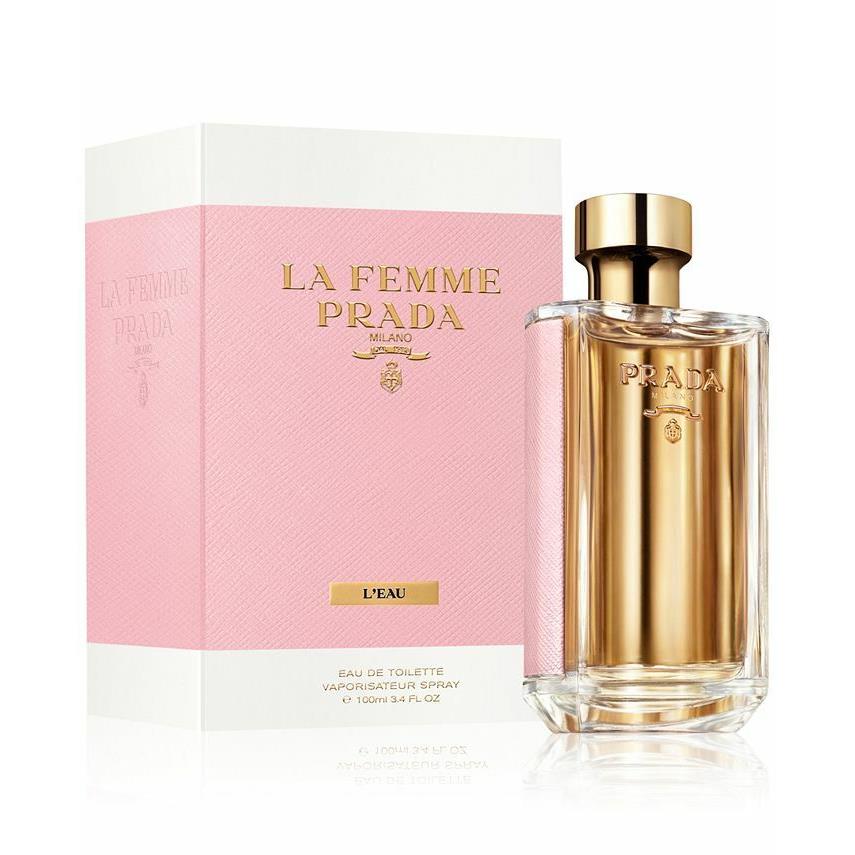 Prada La Femme L`eau 3.4 Oz. 100ml Eau de Toilette For Women