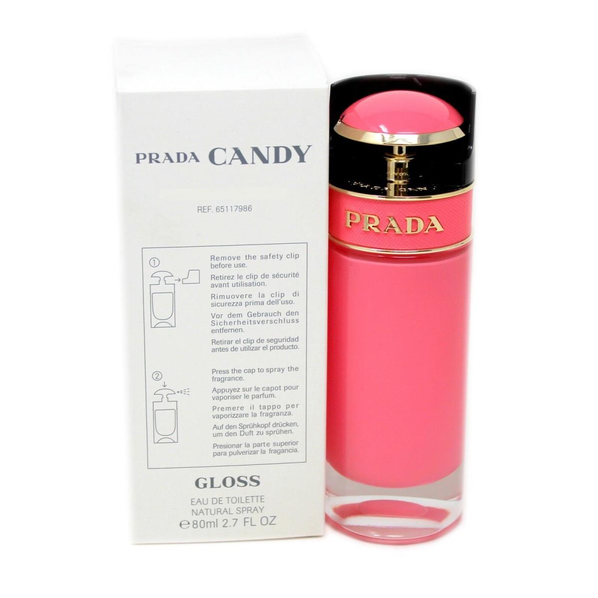 Prada Candy Gloss Eau DE Toilette Natural Spray 80 ML/2.7 Fl.oz. T