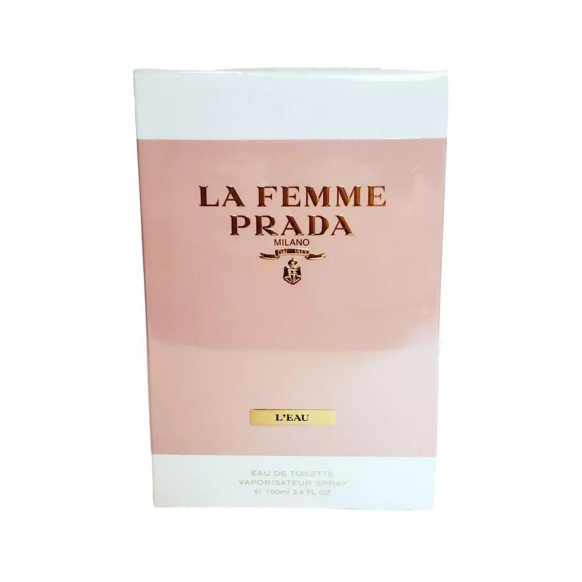 Prada LA Femme L`eau Prada 3.4 oz 100 ml Eau De Toilette Spray Womens