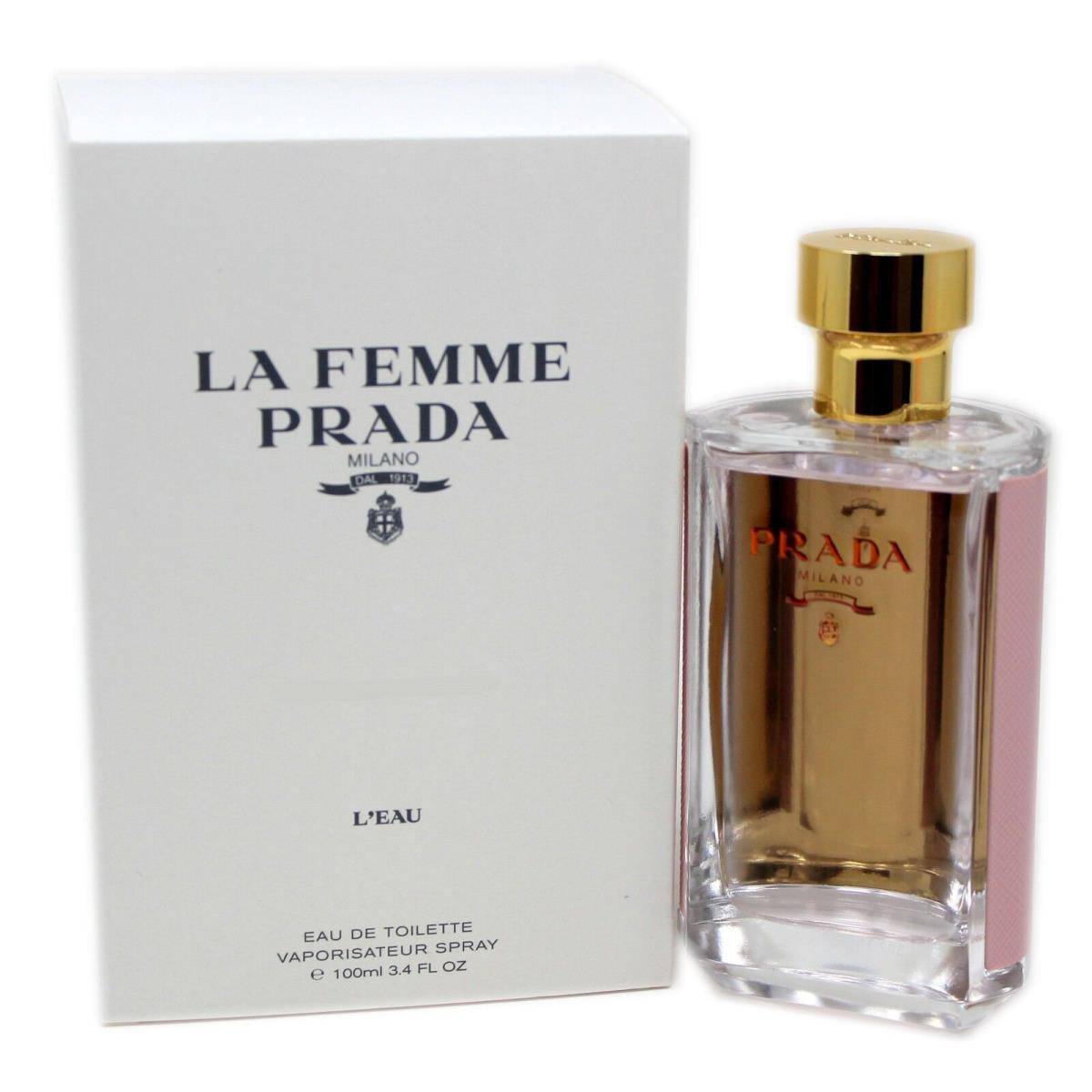 Prada LA Femme L`eau Eau DE Toilette Spray 100 ML/3.4 Fl.oz. T