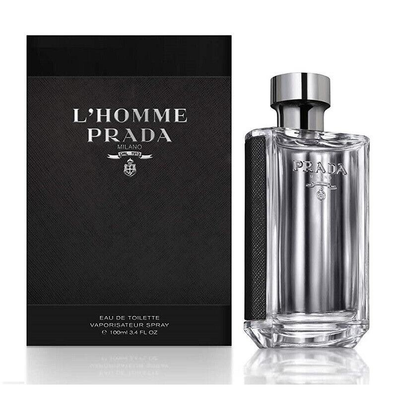 Prada L`homme Men 3.4 oz 100 ml Eau De Toilette Spray