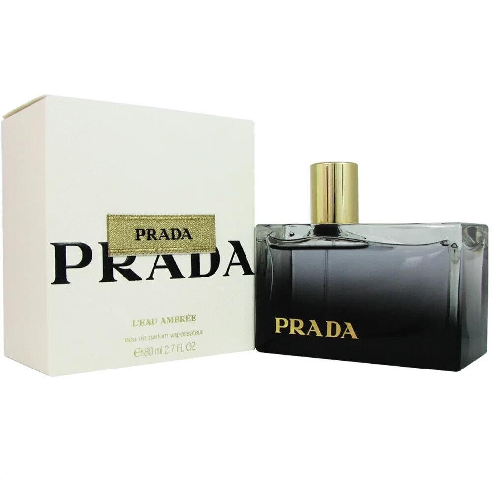 Prada L`eau Ambree For Women Edp 2.7 FL OZ / 80 ML Natural Spray