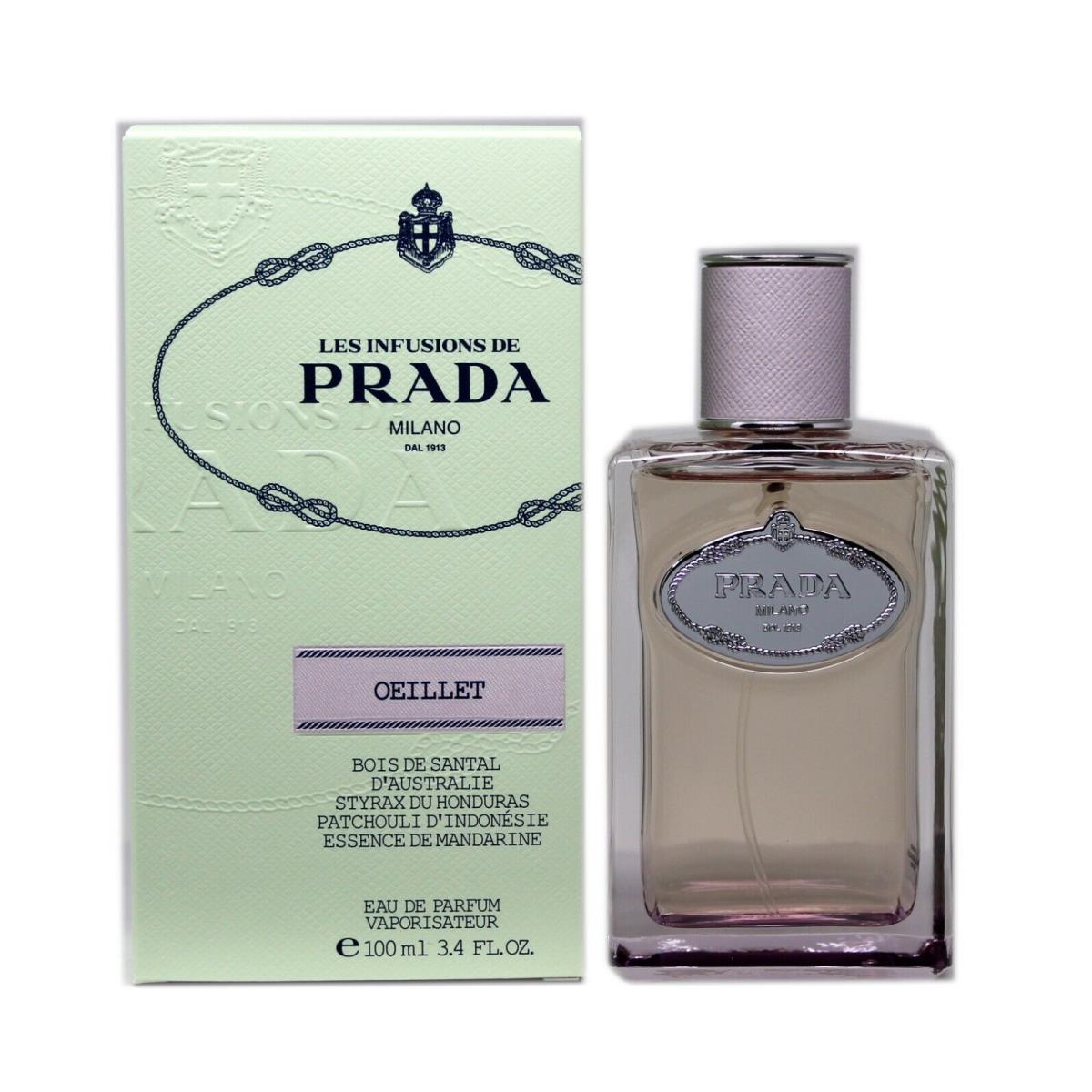 Prada Infusion DE Oeillet Eau DE Parfum Natural Spray 100 ML/3.4 Fl.oz