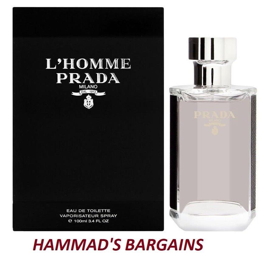 Prada L`homme Edt 3.3 OZ / 100 ML For Men