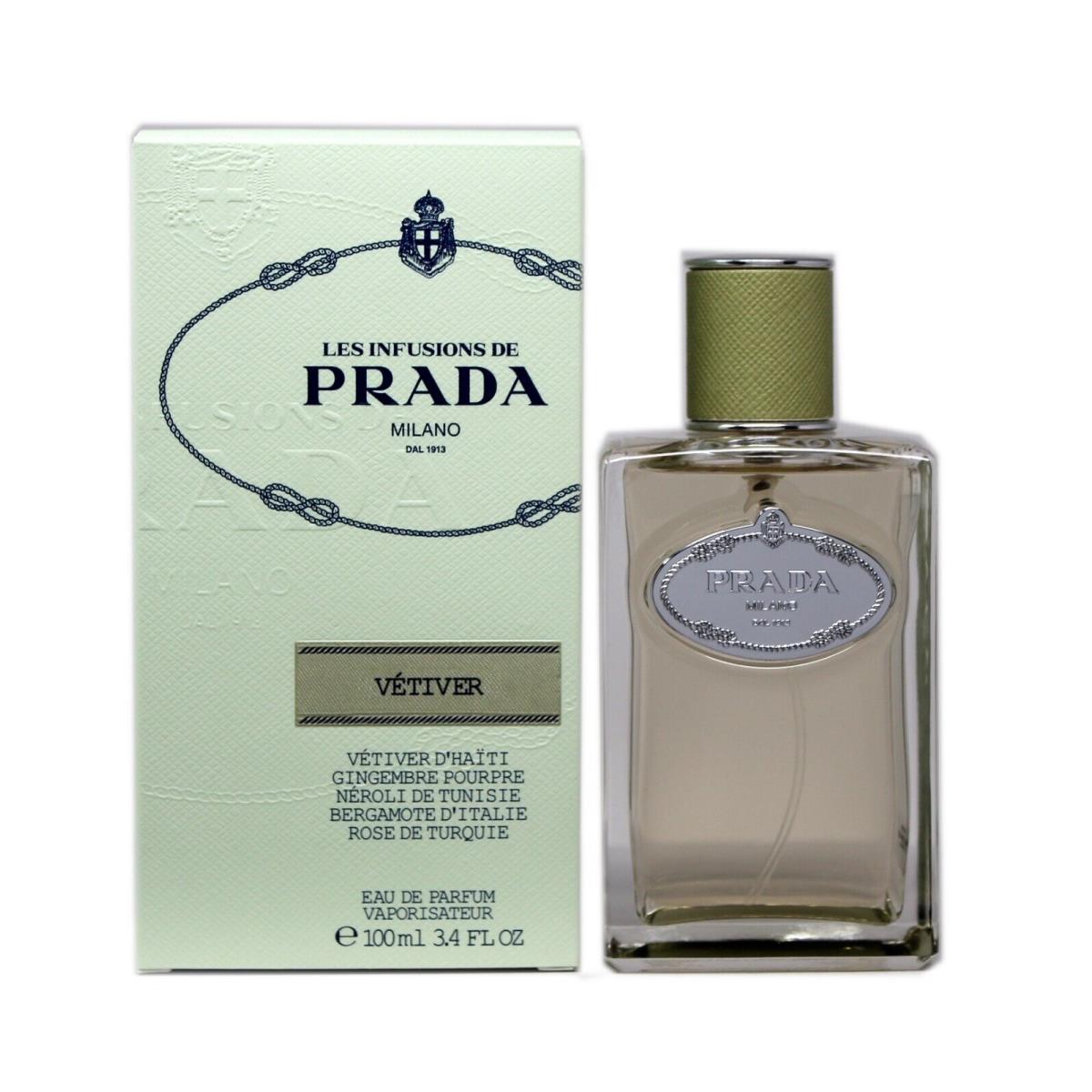 Les Infusions DE Prada Vetiver Eau DE Parfum Natural Spray 100 ML/3.4 Fl.oz