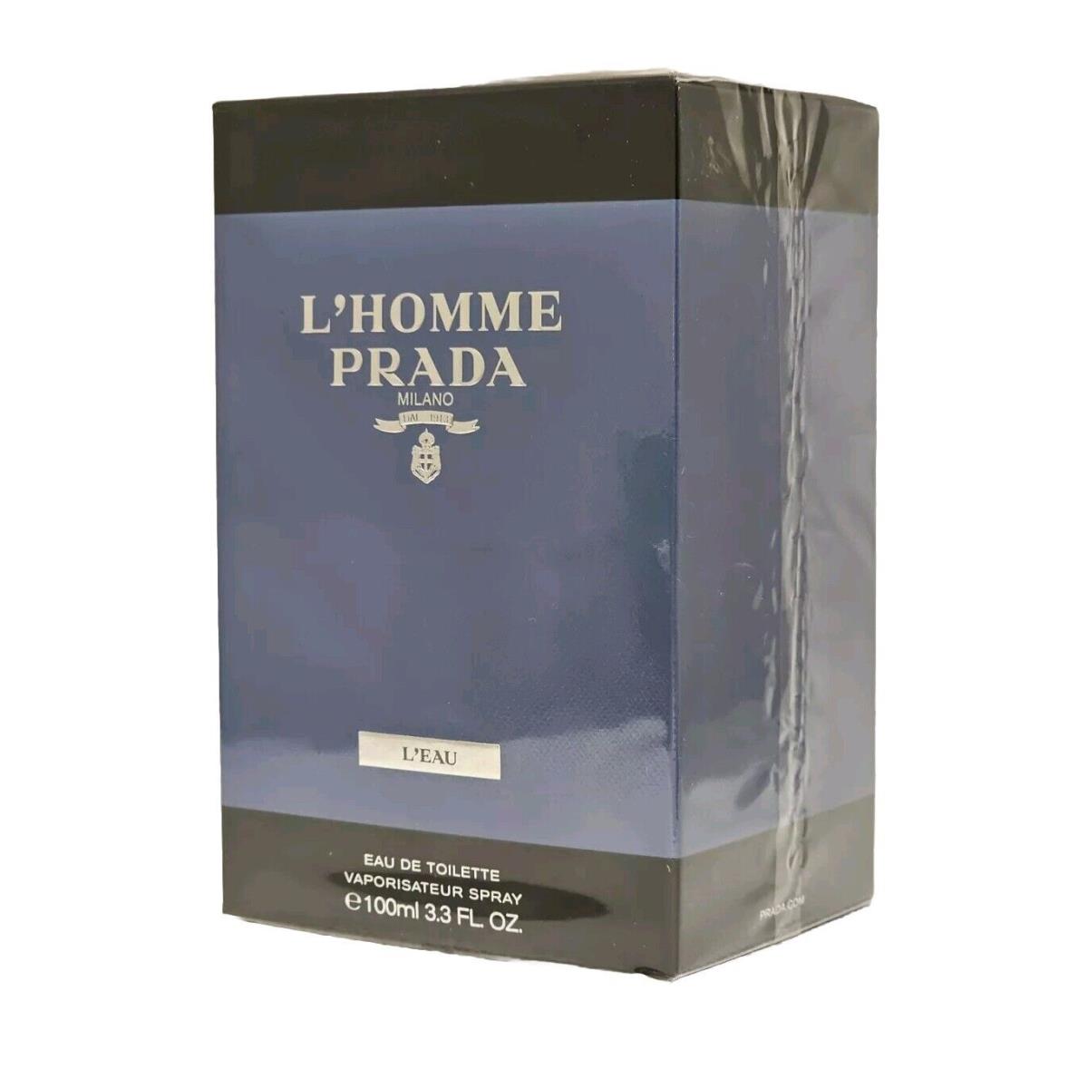 Prada L`homme L`eau 100ml 3.4 Oz Eau De Toilette Spray For Men