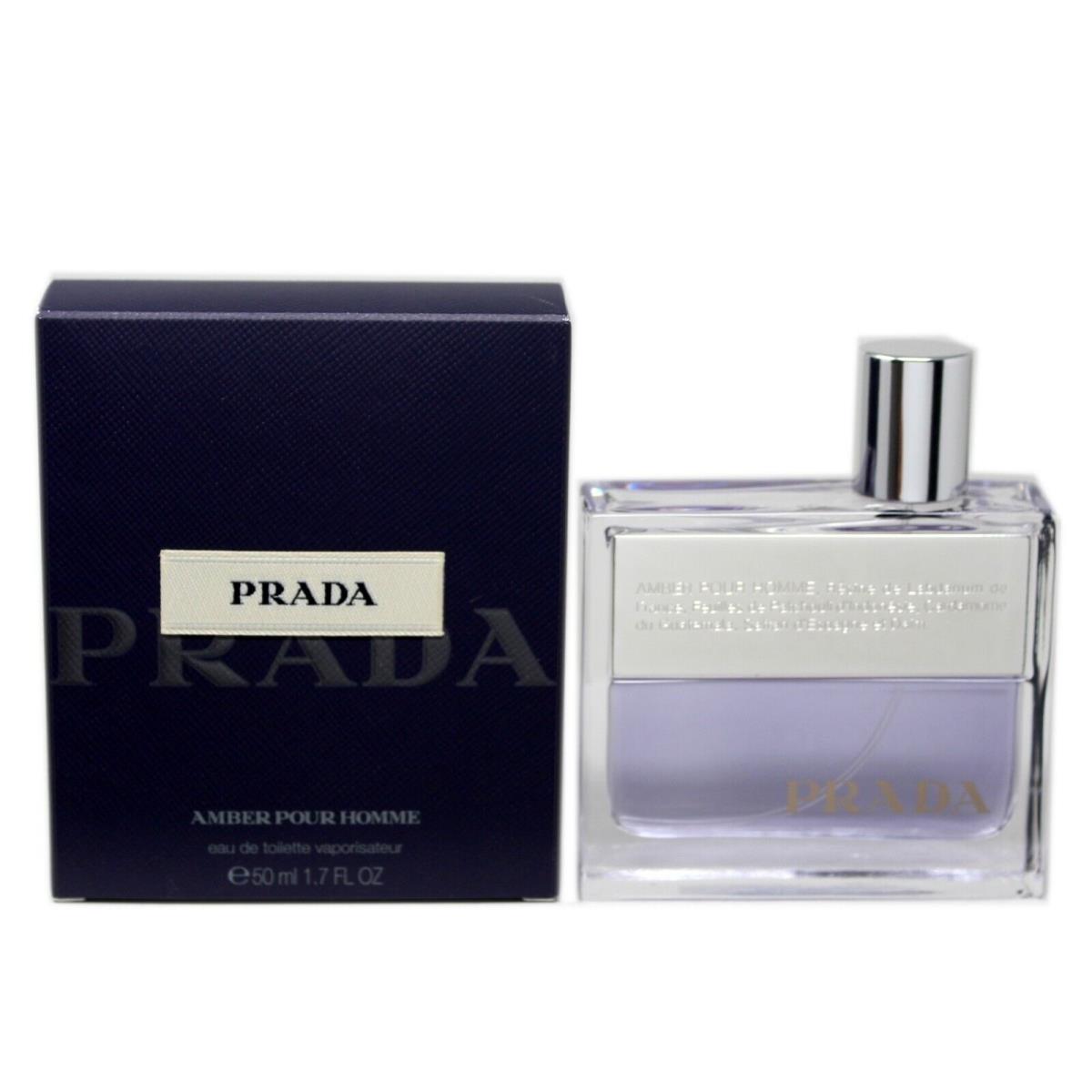 Prada Amber Pour Homme Eau DE Toilette Natural Spray 50 ML/1.7 Fl.oz