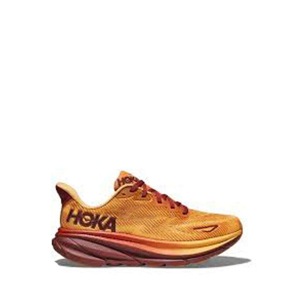 Hoka 1127896-AHSH Clifton 9 Amber Haze/sherbet Women Shoe Medium - Orange