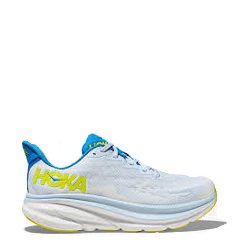 Hoka Men`s 1127895-IWEP Clifton 9 in Ice Water/evening Primrose - Blue