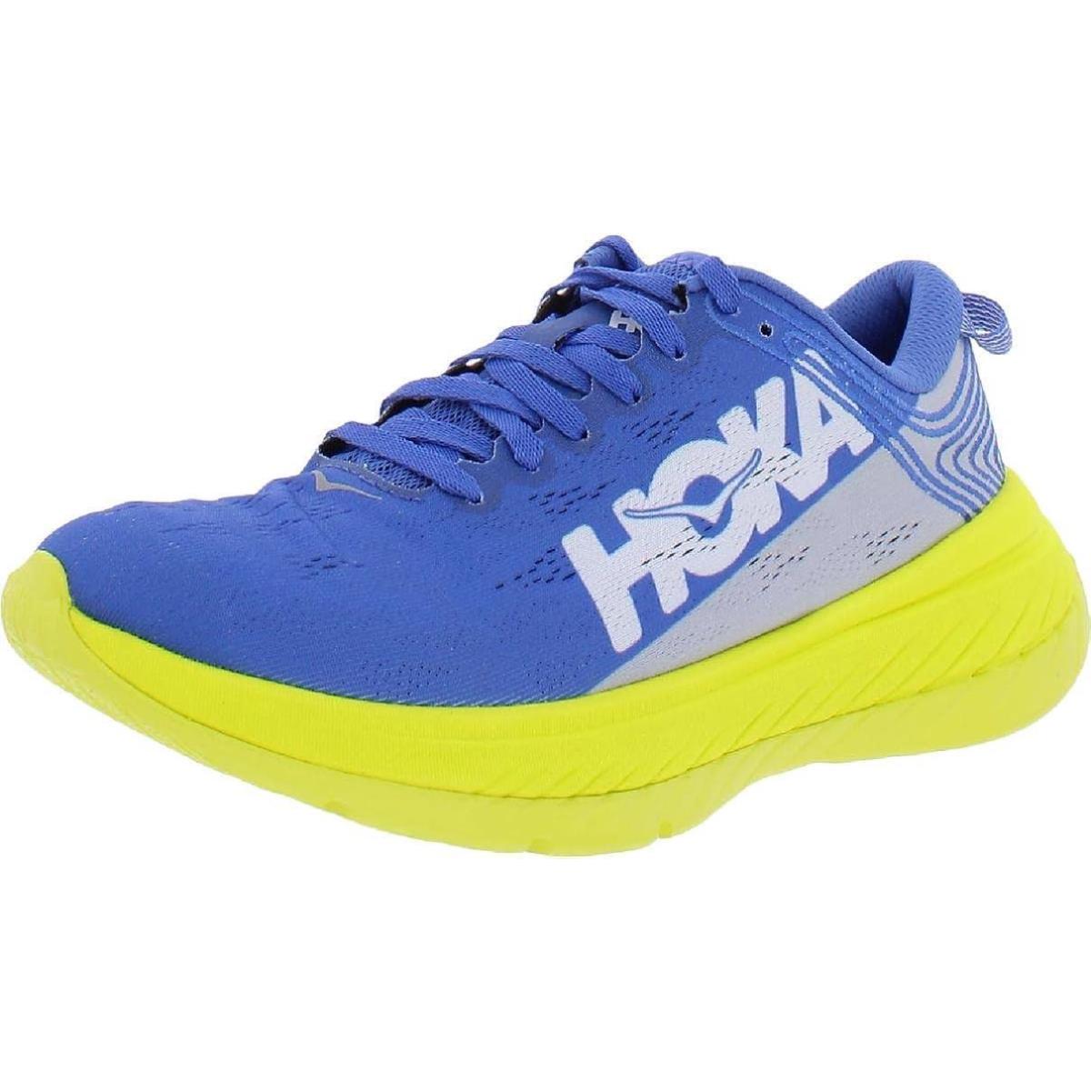 Women`s Hoka One One Carbon X Running Shoes Size 7-11 Blue/yellow 1102887 - Blue