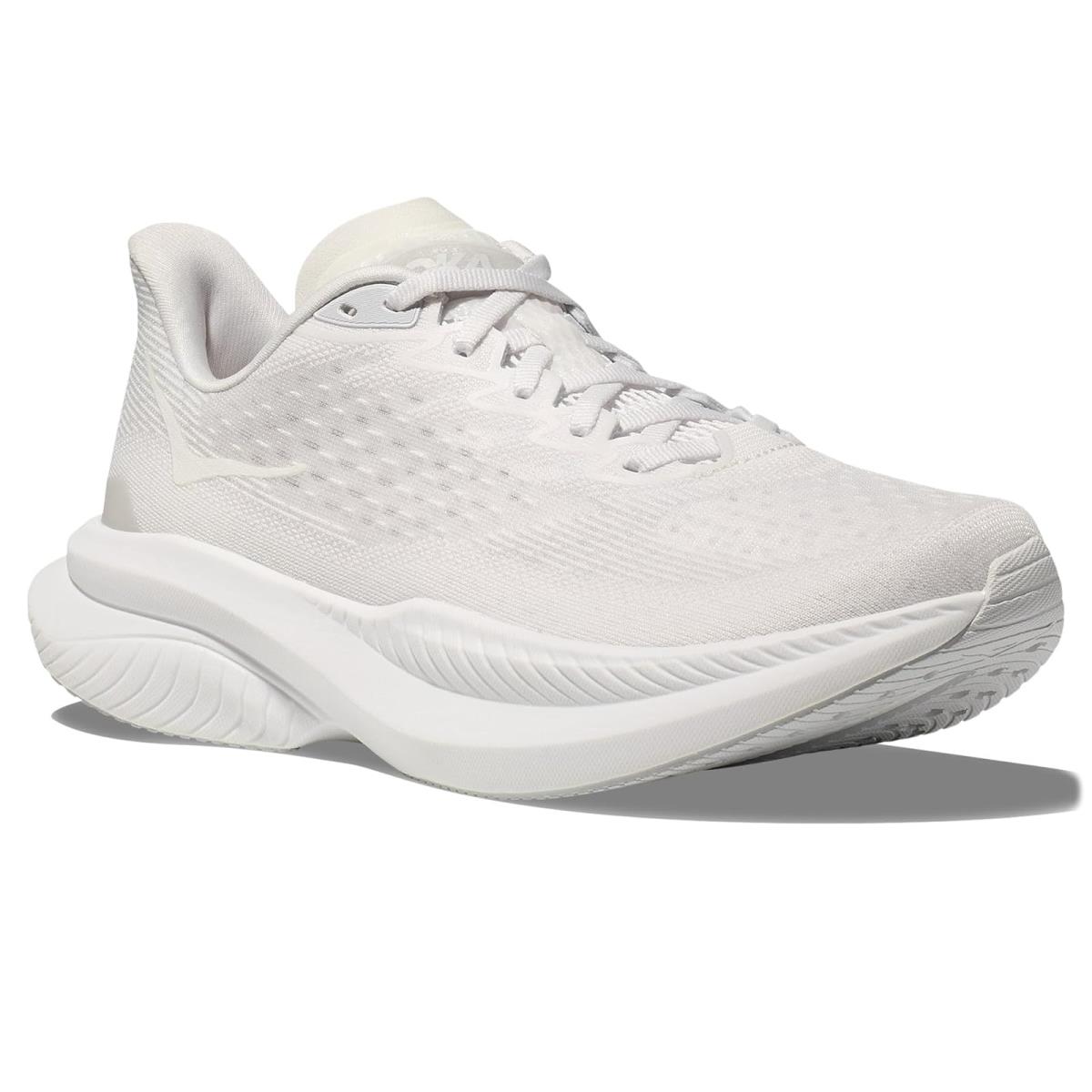 Woman`s Sneakers Athletic Shoes Hoka Mach 6 LA White/White