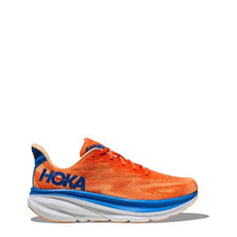 Hoka Men`s 1127895-VOIM Clifton 9 in Vibrant Orange/impala