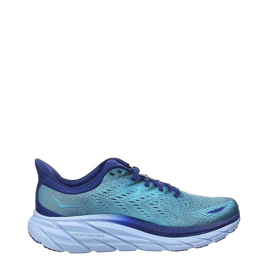 Hoka 1119393-BBSB Clifton 8 Bellwether Blue Scuba Blue Men Shoe Medium