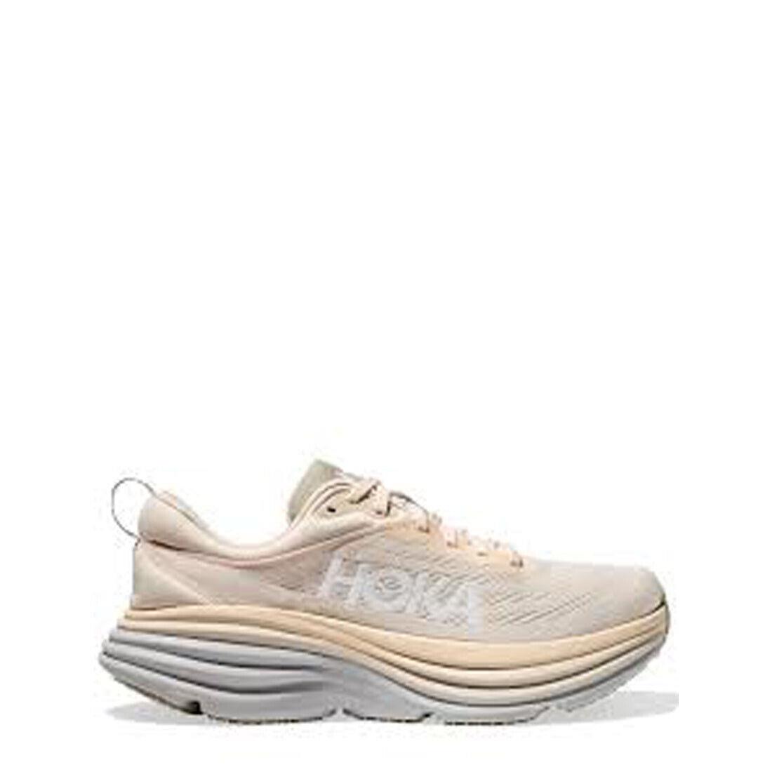 Hoka 1127953-OKB Bondi 8 Oat Milk/barley Men Shoes - Beige