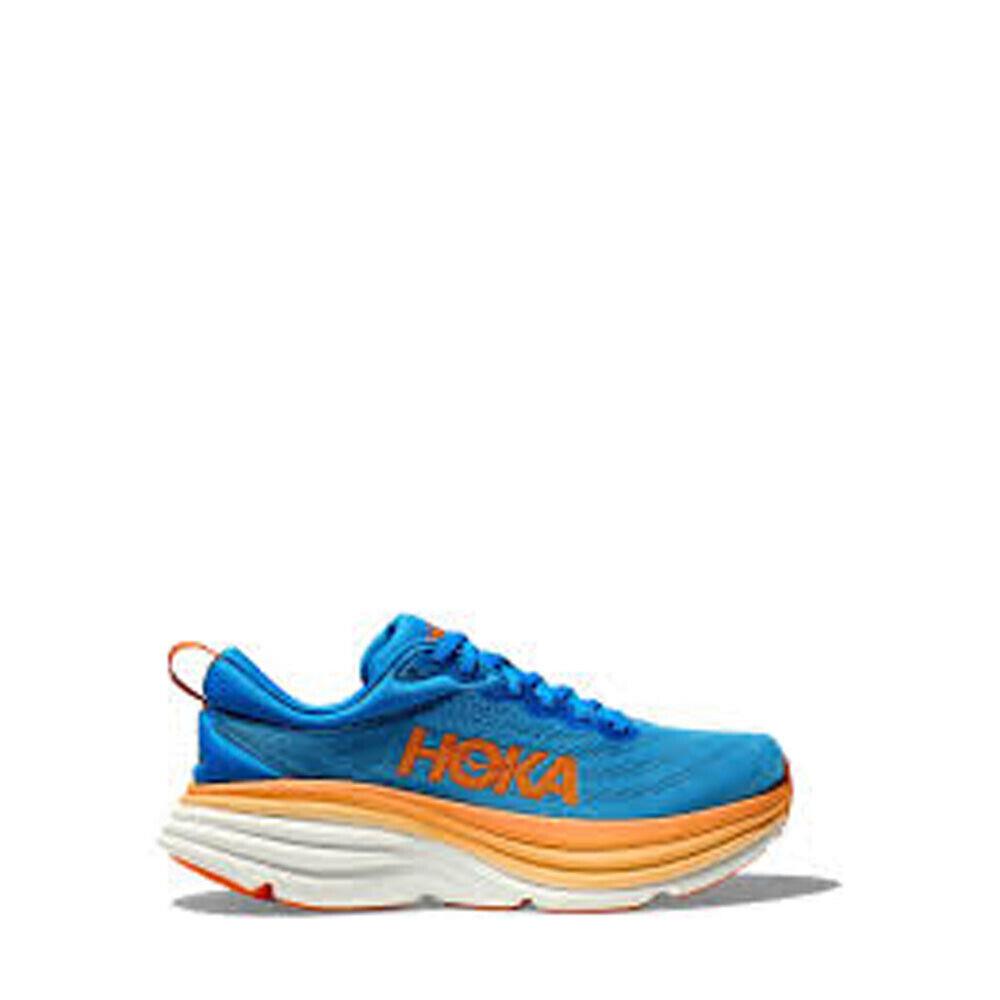 Hoka Men`s Bondi 8 in Vibrant Orange - Blue