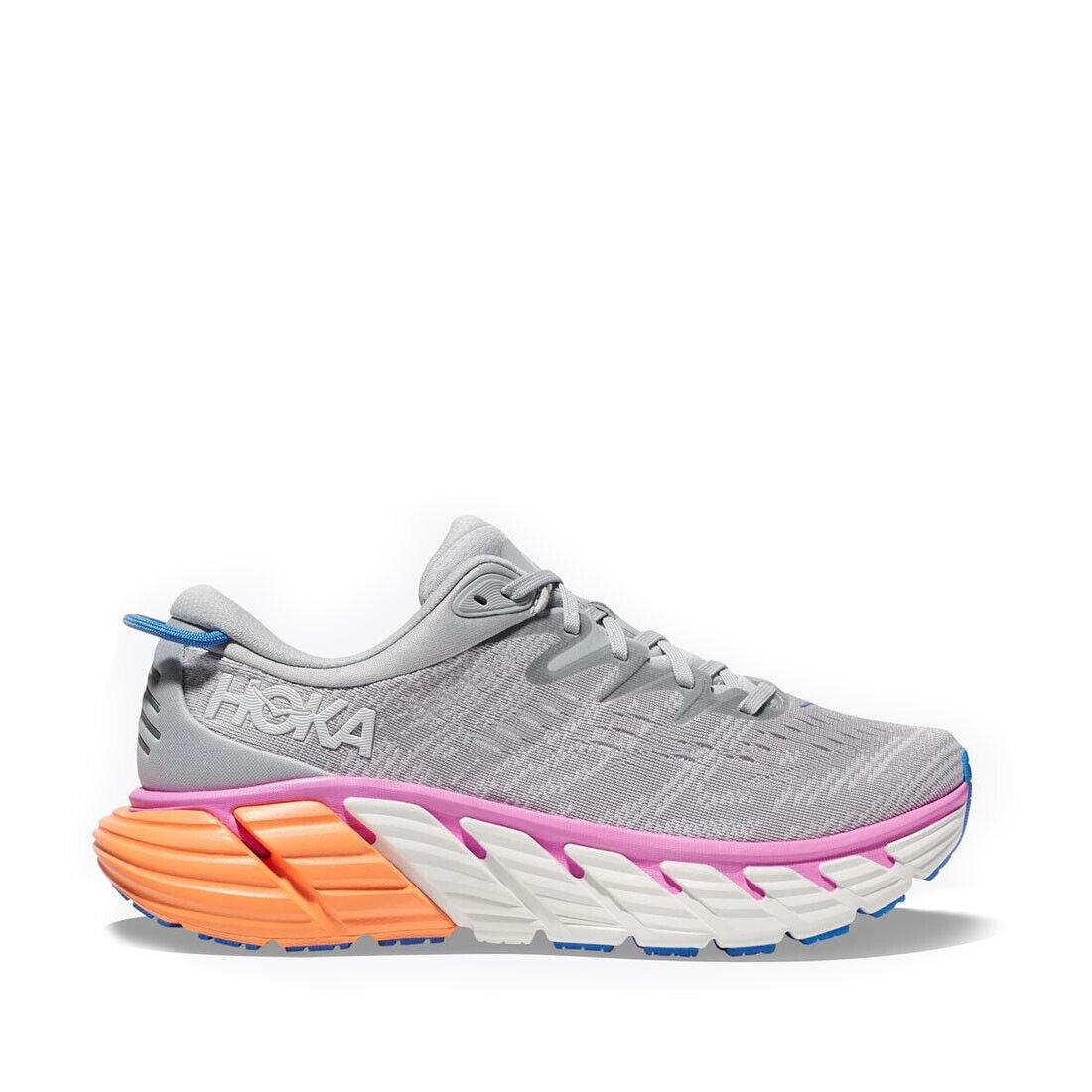 Hoka Women`s Gaviota 4 in Harbor Mist / Nimbus Cloud - Gray