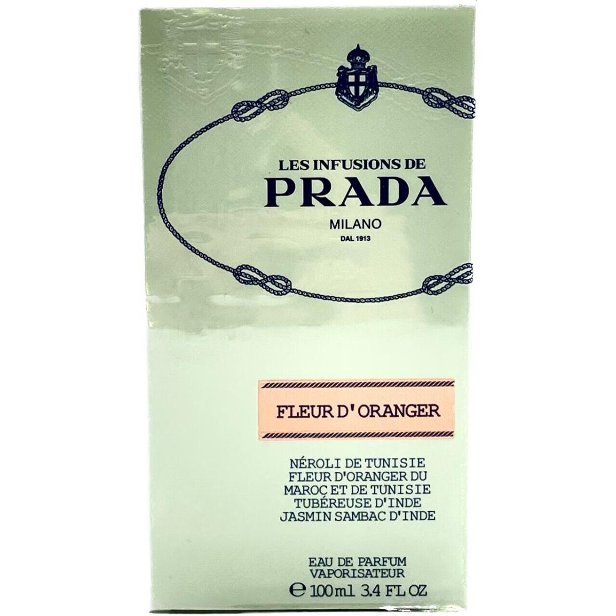 Prada Infusion Fleur D`oranger For Women 3.4oz Eau de Parfum Spray