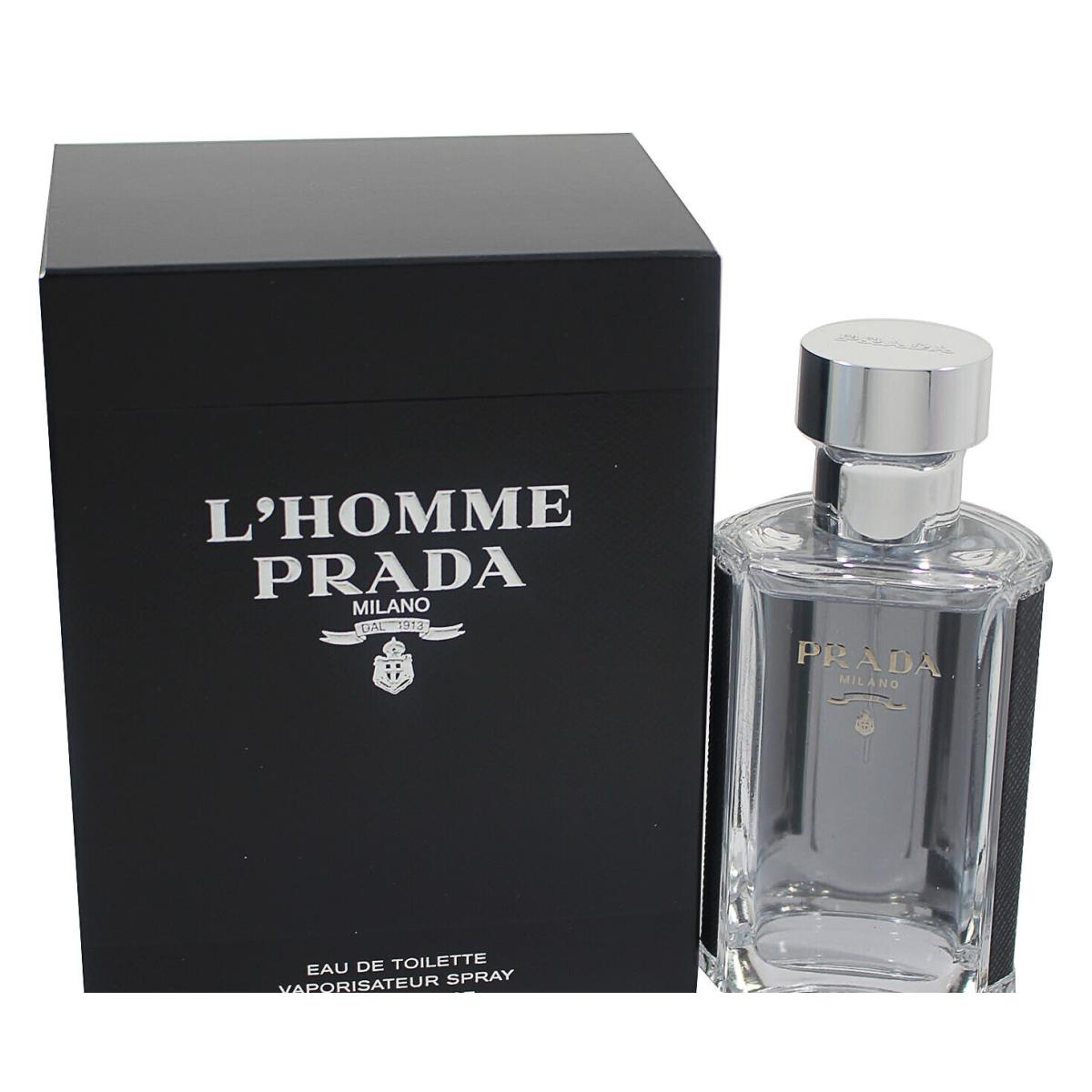 L`homme Prada Milano by Prada 3.4/3.3 oz Edt Spray In Damage Box