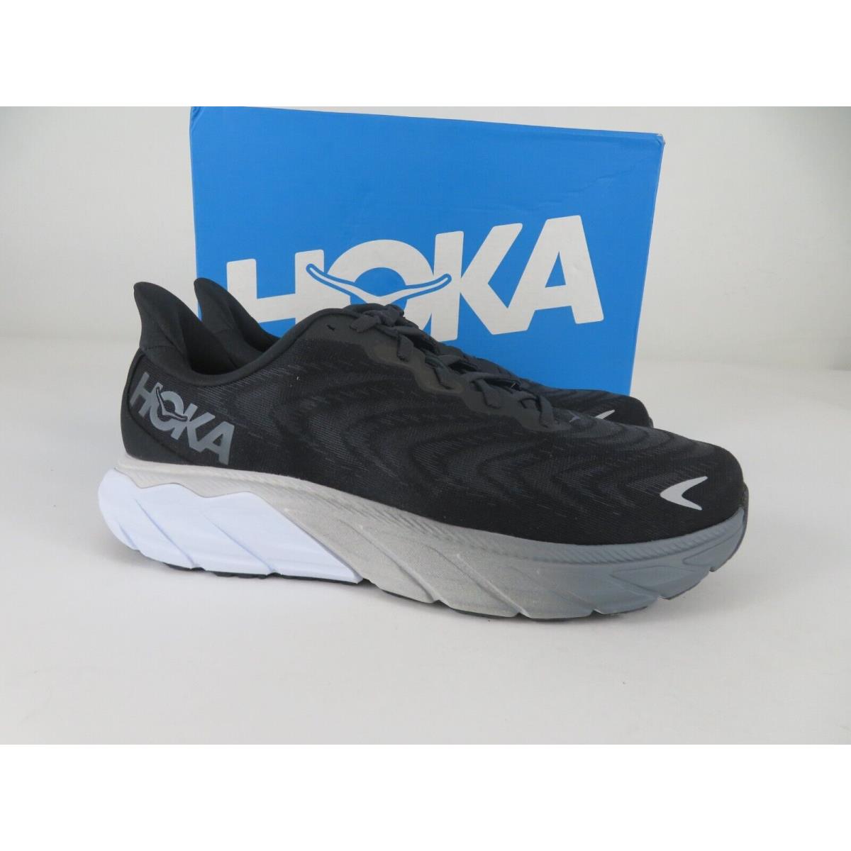 Hoka One One Arahi 6 Mens 9 D Shoes Running Walking Sneaker Black 1123194 Bwht