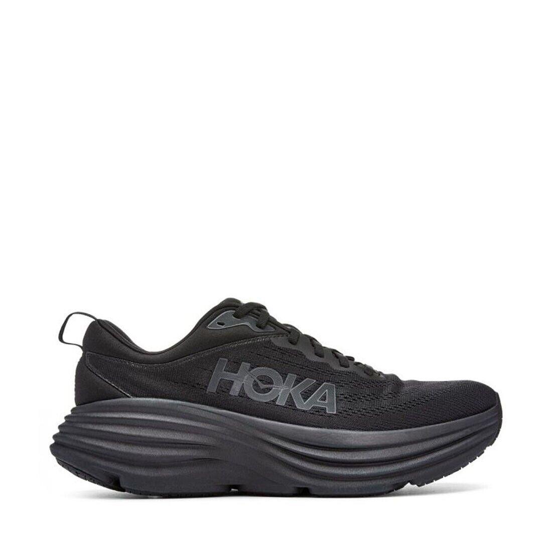 Hoka Bondi 8 Black /black 112796-BBLC Men 9 Wide - Black