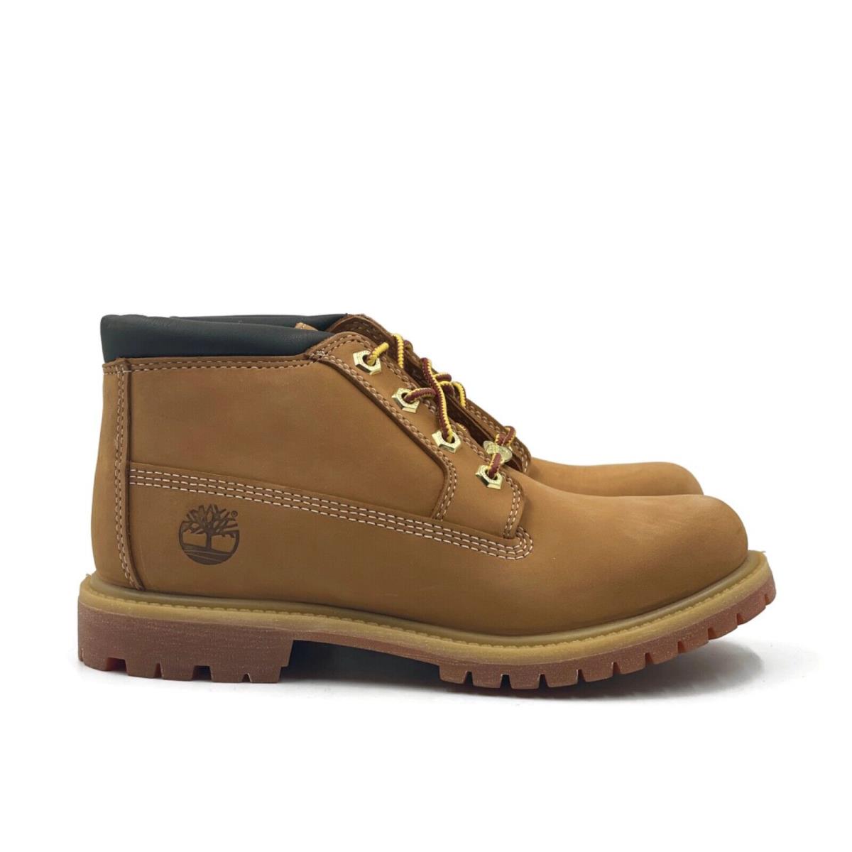 Timberland Nellie Waterproof Chukka Boot Women s Size 6-6.5 Wheat Nubuck Shoe - Beige Brown