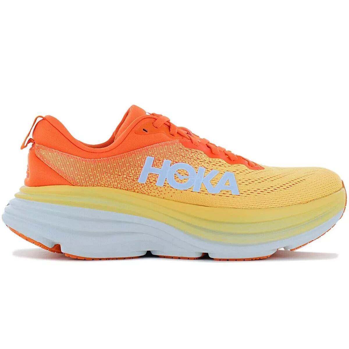 Hoka Puffin`s Bill Orange Bondi 8 Mens Size 11 D Running Shoes 1123202 - Orange Yellow